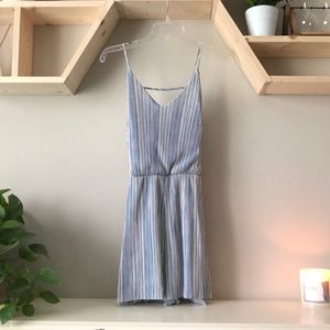 Blue & White Romper
